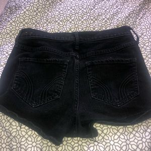 Hollister black high waist shorts